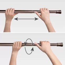 Sonoma Goods For Life® Basic End Cap Steel Tension Shower Rod -Sonoma Goods For Life 3284500 ALT2