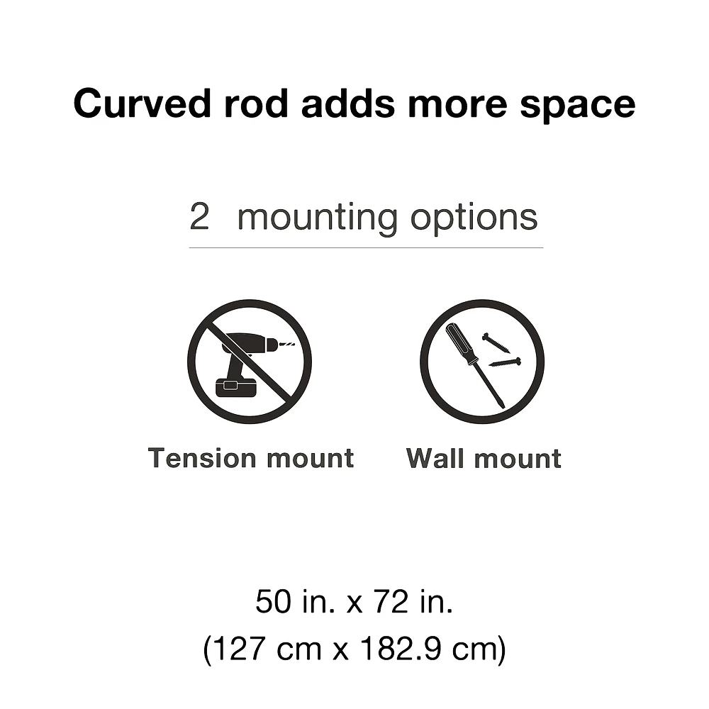 Sonoma Goods For Life® Aluminum Dual Curved Shower Rod 6 Sonoma Goods For Life® Aluminum Dual Curved Shower Rod - Image 4