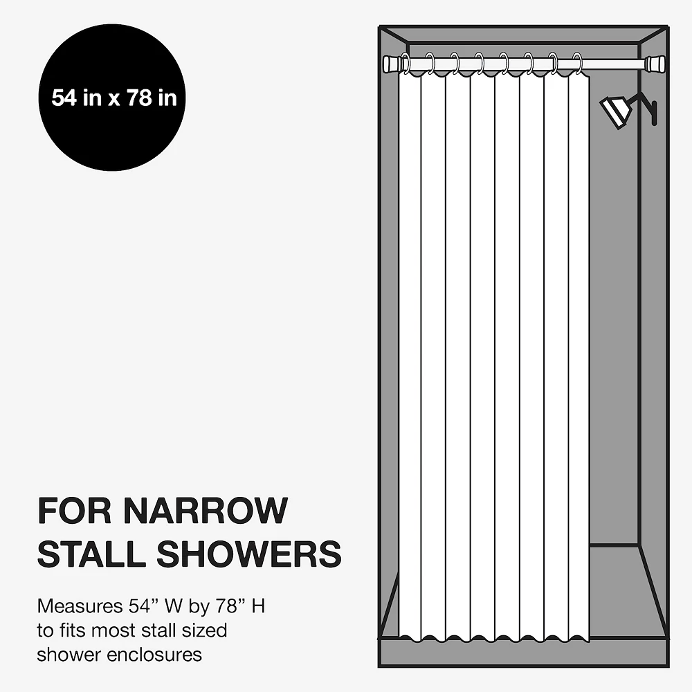 Sonoma Goods For Life® Medium Weight PEVA Stall Shower Curtain Liner 7 Sonoma Goods For Life® Medium Weight PEVA Stall Shower Curtain Liner - Image 5