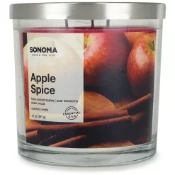 Sonoma Goods For Life® Apple Spice 14-oz. 3-Wick Candle Jar