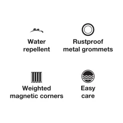 Sonoma Goods For Life® Medium Weight Fabric Shower Curtain Liner -Sonoma Goods For Life 3384209 ALT3