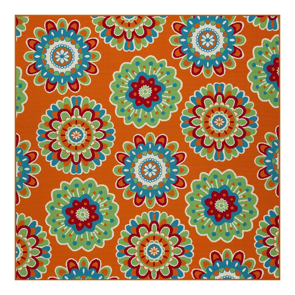 Sonoma Goods For Life® Floral Medallion Indoor/Outdoor Area And Throw Rug 7 Sonoma Goods For Life® Floral Medallion Indoor/Outdoor Area And Throw Rug - Image 5