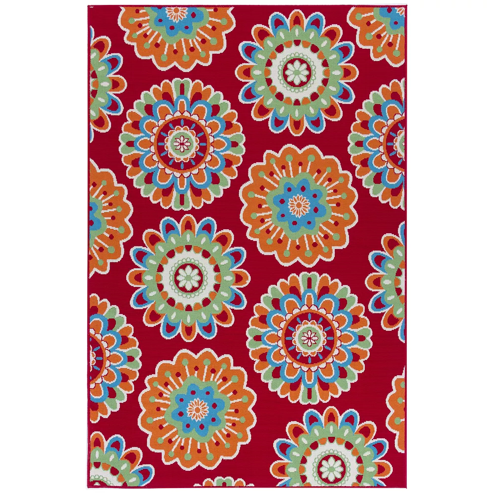 Sonoma Goods For Life® Floral Medallion Indoor/Outdoor Area And Throw Rug 3 Sonoma Goods For Life® Floral Medallion Indoor/Outdoor Area And Throw Rug