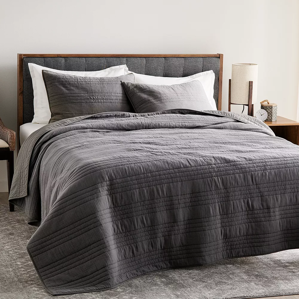 Sonoma Goods For Life® New Traditions Solid Gauze Quilt Or Sham 6 Sonoma Goods For Life® New Traditions Solid Gauze Quilt Or Sham - Image 4