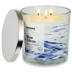 Sonoma Goods For Life® Blue Citron 14oz 3-Wick Candle Jar -Sonoma Goods For Life 3671930 ALT2