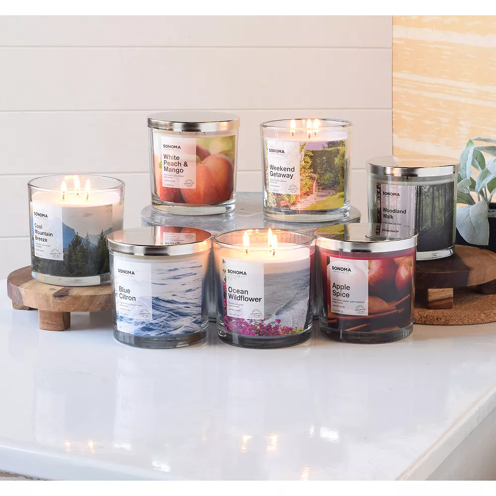 Sonoma Goods For Life® 14-oz. Ocean Wild Flowers Candle Jar 6 Sonoma Goods For Life® 14-oz. Ocean Wild Flowers Candle Jar - Image 4