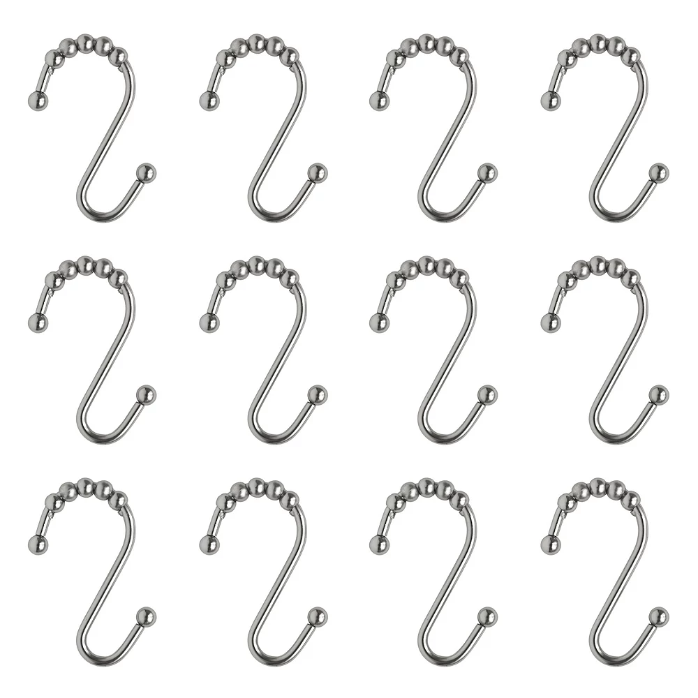 Sonoma Goods For Life® Rustproof Stainless Steel S Roller Glide Shower Curtain Hooks 3 Sonoma Goods For Life® Rustproof Stainless Steel S Roller Glide Shower Curtain Hooks