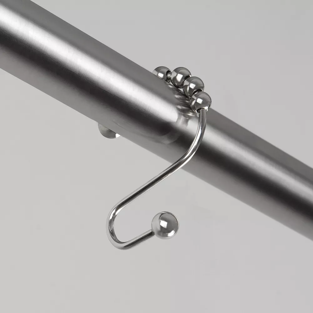 Sonoma Goods For Life® Rustproof Stainless Steel S Roller Glide Shower Curtain Hooks 4 Sonoma Goods For Life® Rustproof Stainless Steel S Roller Glide Shower Curtain Hooks - Image 2