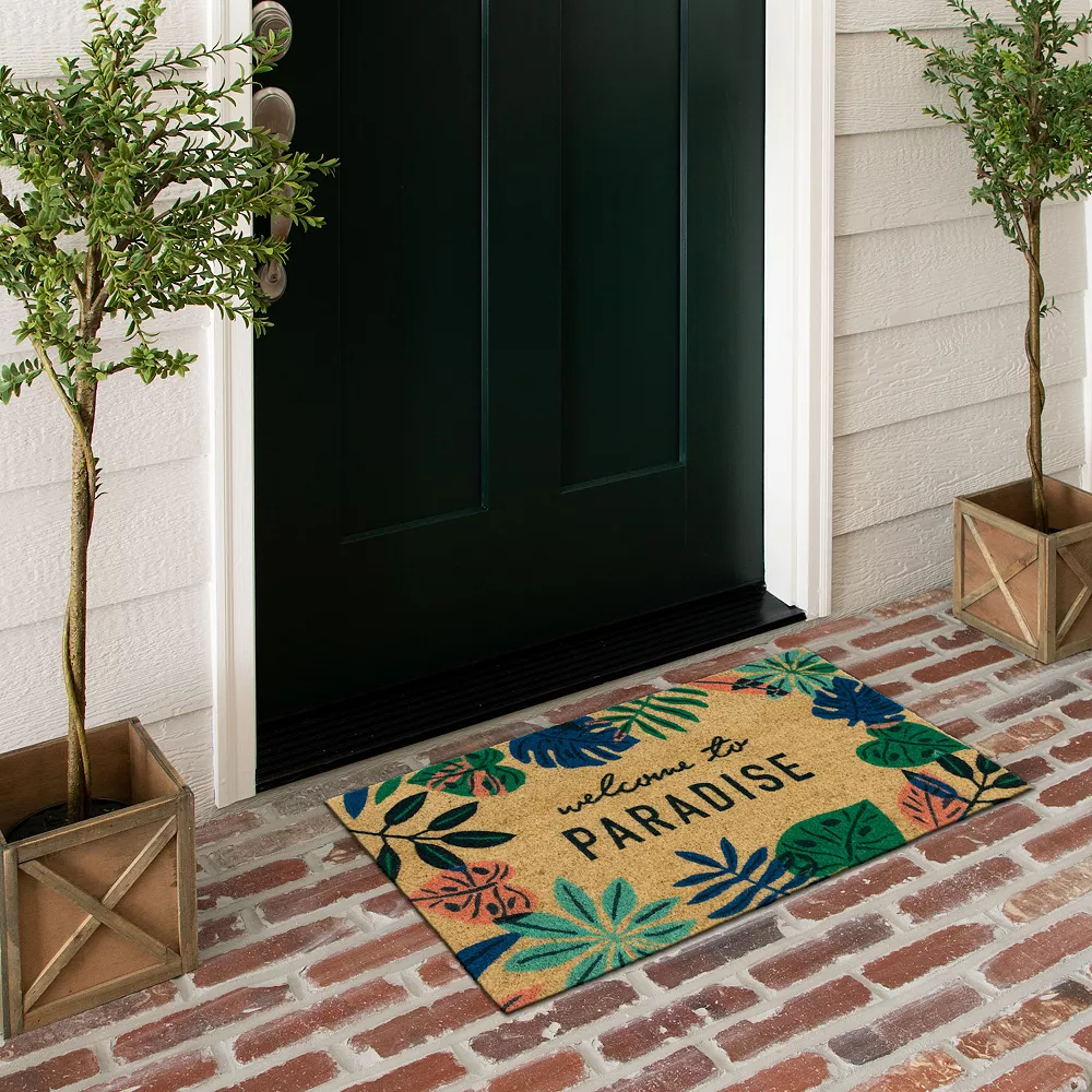 Sonoma Goods For Life® Welcome To Paradise Coir Doormat - 18'' X 30'' 4 Sonoma Goods For Life® Welcome To Paradise Coir Doormat - 18'' X 30'' - Image 2