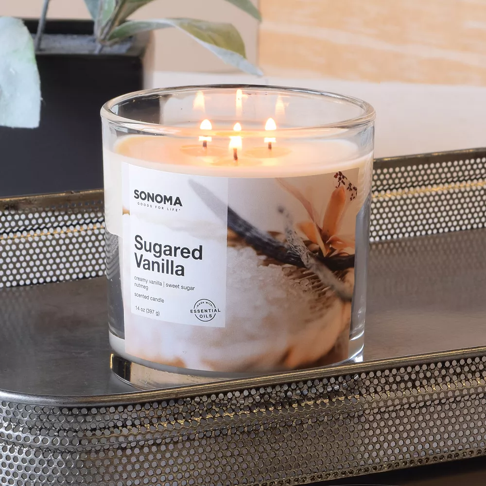 Sonoma Goods For Life® Sugared Vanilla 14-oz. Candle Jar 4 Sonoma Goods For Life® Sugared Vanilla 14-oz. Candle Jar - Image 2
