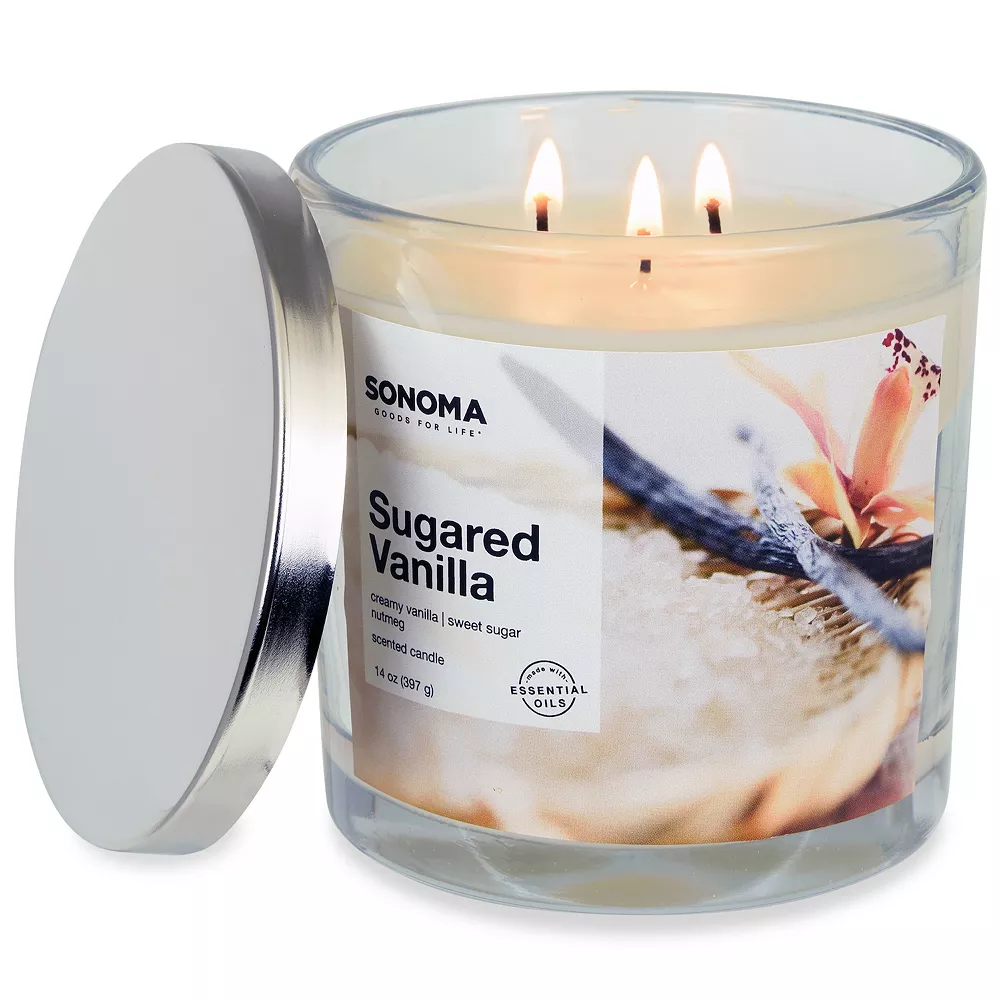 Sonoma Goods For Life® Sugared Vanilla 14-oz. Candle Jar 5 Sonoma Goods For Life® Sugared Vanilla 14-oz. Candle Jar - Image 3