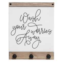 Sonoma Goods For Life® Wash Your Worries Away 3-Hook Laundry Wall Decor