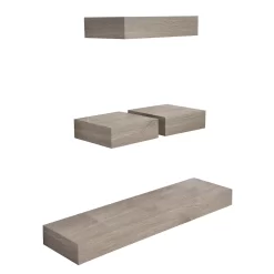 Sonoma Goods For Life® Gray Wash Ledge Wall Shelf 4-piece Set -Sonoma Goods For Life 5626524 ALT2