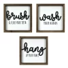 Sonoma Goods For Life® Brush Wash Hang Bathroom Wall Decor 3-piece Set -Sonoma Goods For Life 5635993