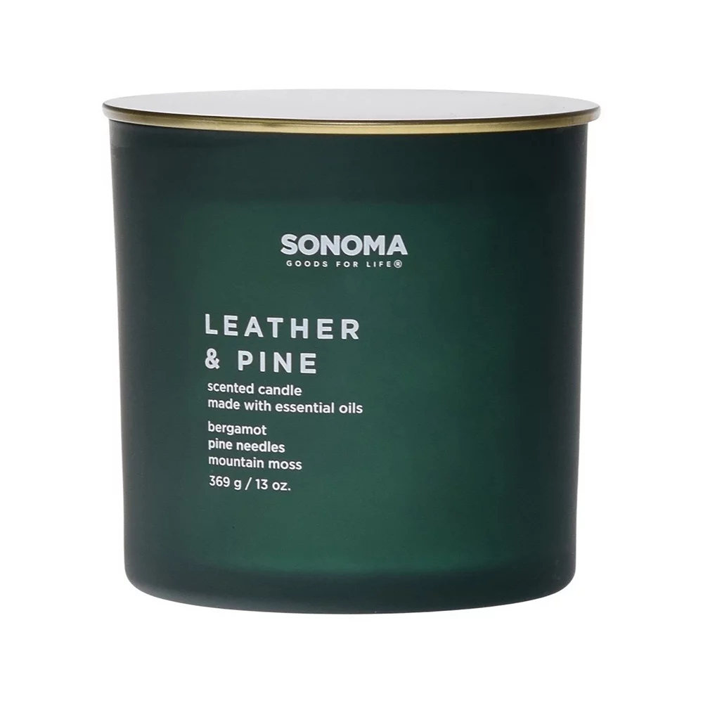 Sonoma Goods For Life® Leather & Pine 13-oz. Candle Jar 3 Sonoma Goods For Life® Leather & Pine 13-oz. Candle Jar