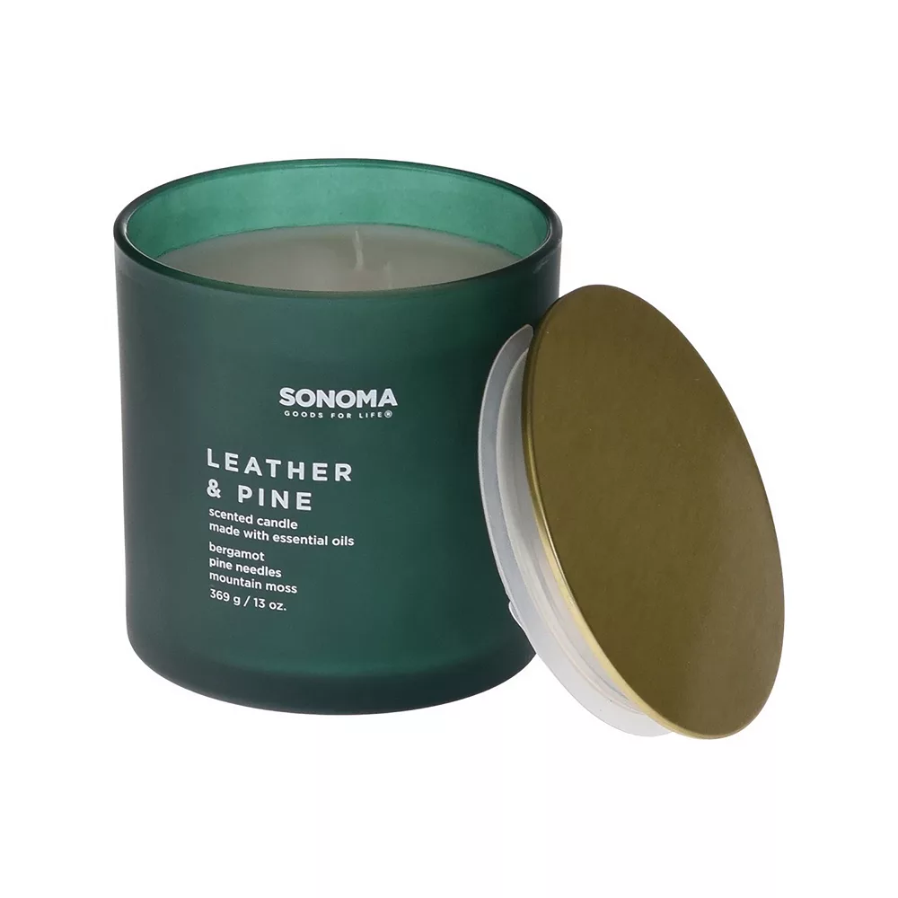 Sonoma Goods For Life® Leather & Pine 13-oz. Candle Jar 5 Sonoma Goods For Life® Leather & Pine 13-oz. Candle Jar - Image 3