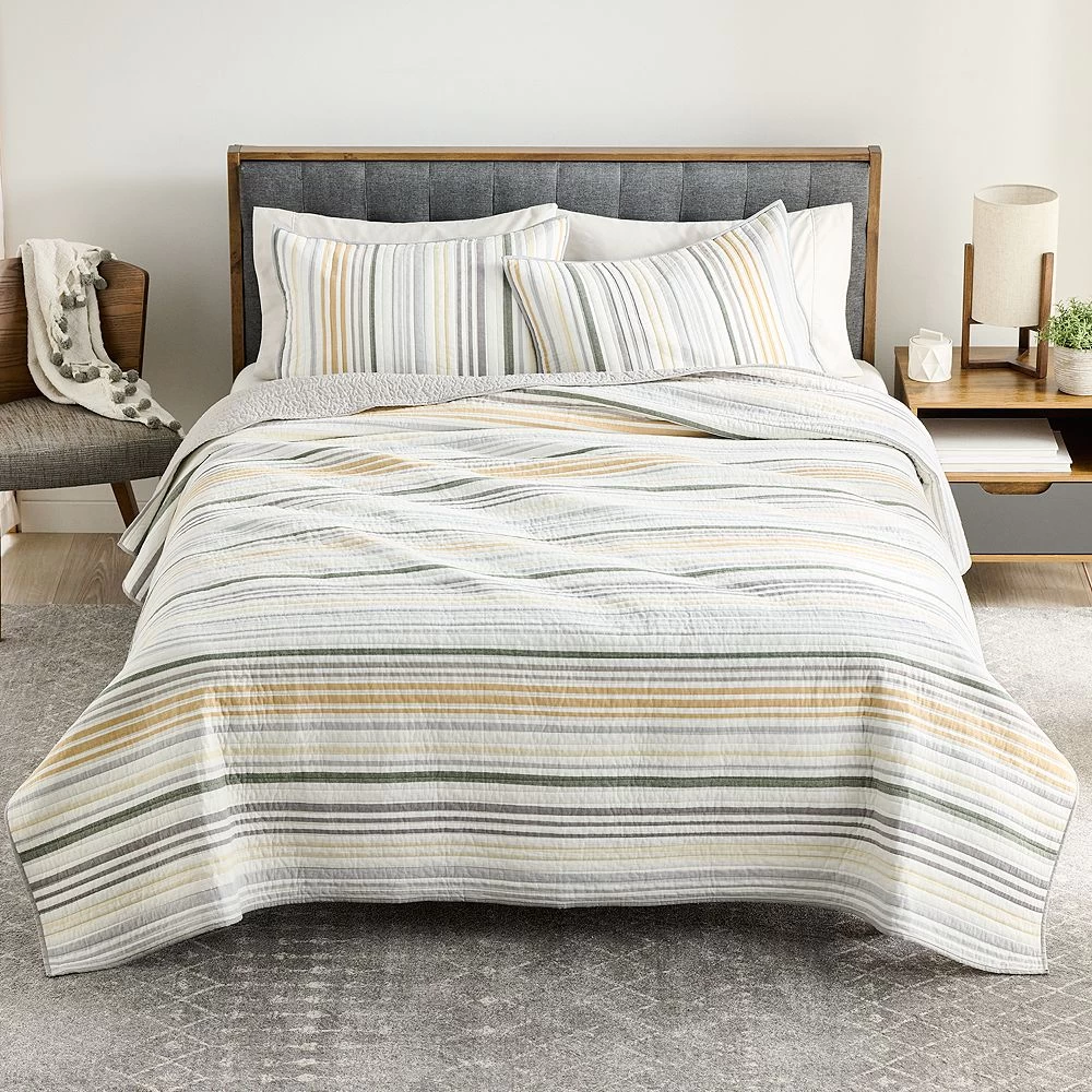 Sonoma Goods For Life® New Traditions Plymouth Yarn Dyed Stripe Quilt Or Sham 3 Sonoma Goods For Life® New Traditions Plymouth Yarn Dyed Stripe Quilt Or Sham
