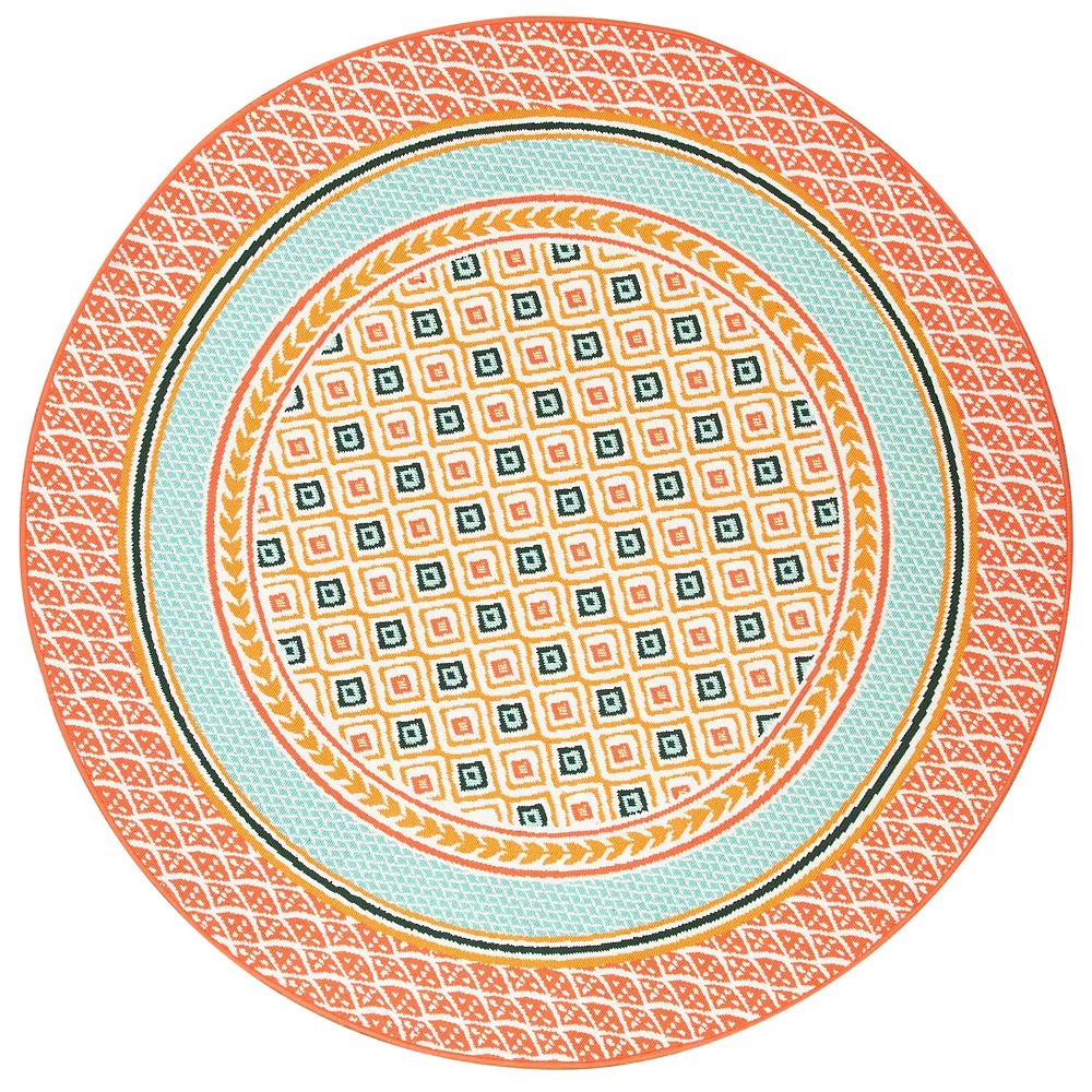 Sonoma Goods For Life® Indoor/Outdoor Warm Geo Border Rug 8 Sonoma Goods For Life® Indoor/Outdoor Warm Geo Border Rug - Image 6