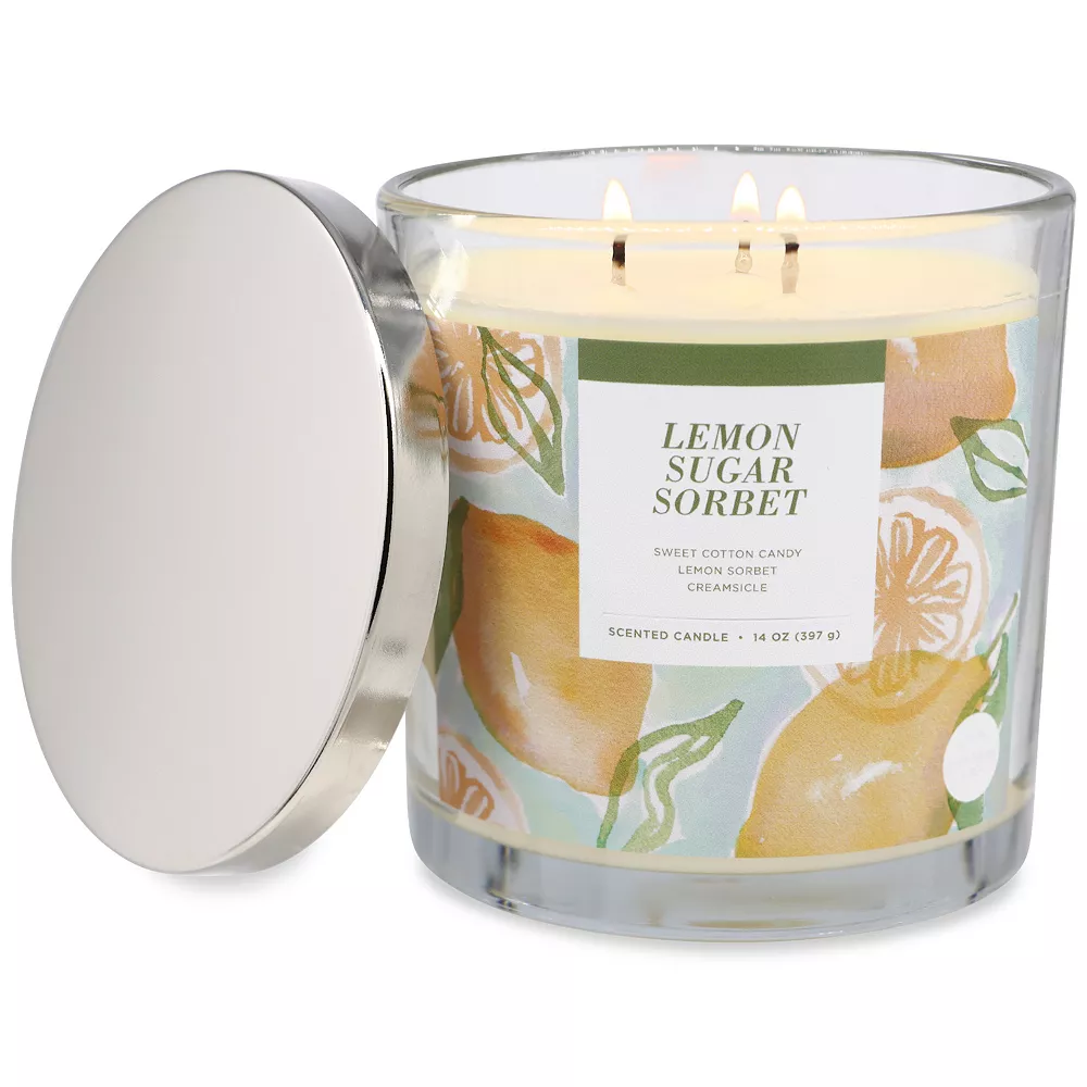 Sonoma Goods For Life® Lemon Sugar Sorbet 14-oz. Candle Jar 3 Sonoma Goods For Life® Lemon Sugar Sorbet 14-oz. Candle Jar