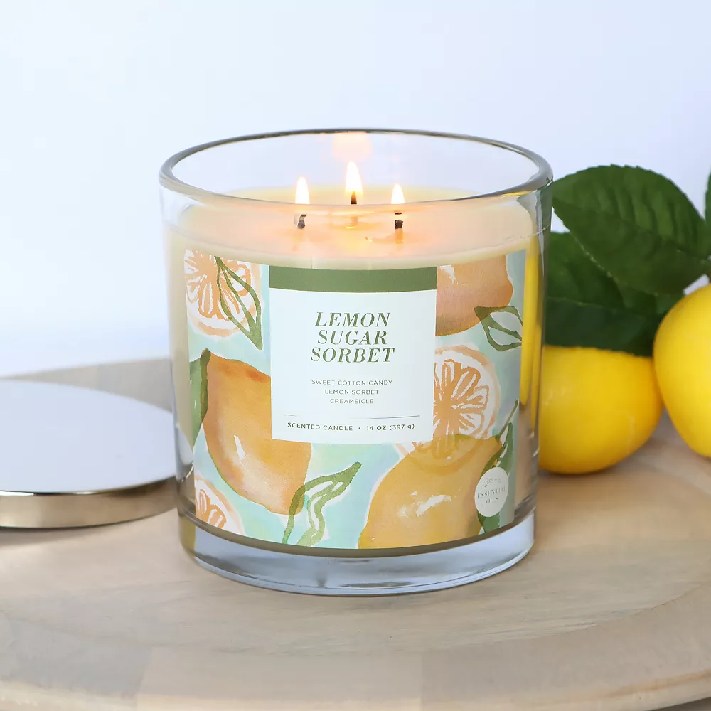 Sonoma Goods For Life® Lemon Sugar Sorbet 14-oz. Candle Jar 4 Sonoma Goods For Life® Lemon Sugar Sorbet 14-oz. Candle Jar - Image 2