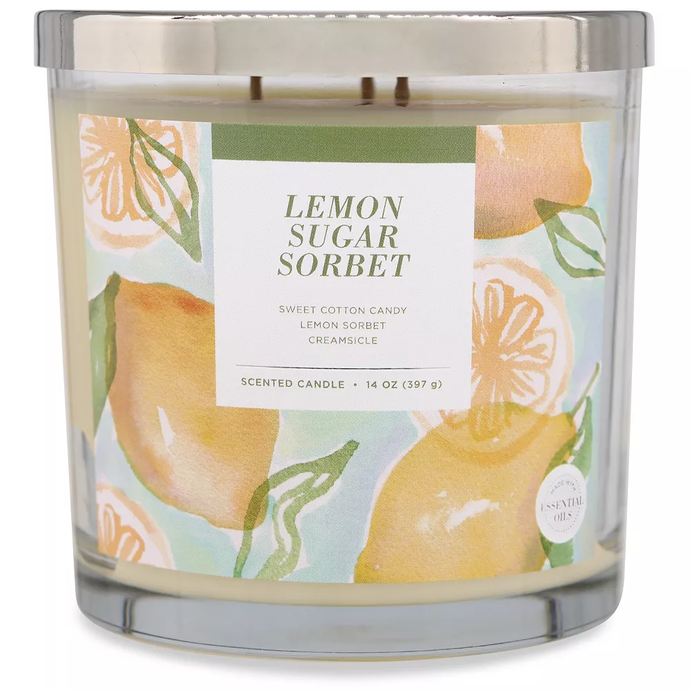 Sonoma Goods For Life® Lemon Sugar Sorbet 14-oz. Candle Jar 5 Sonoma Goods For Life® Lemon Sugar Sorbet 14-oz. Candle Jar - Image 3