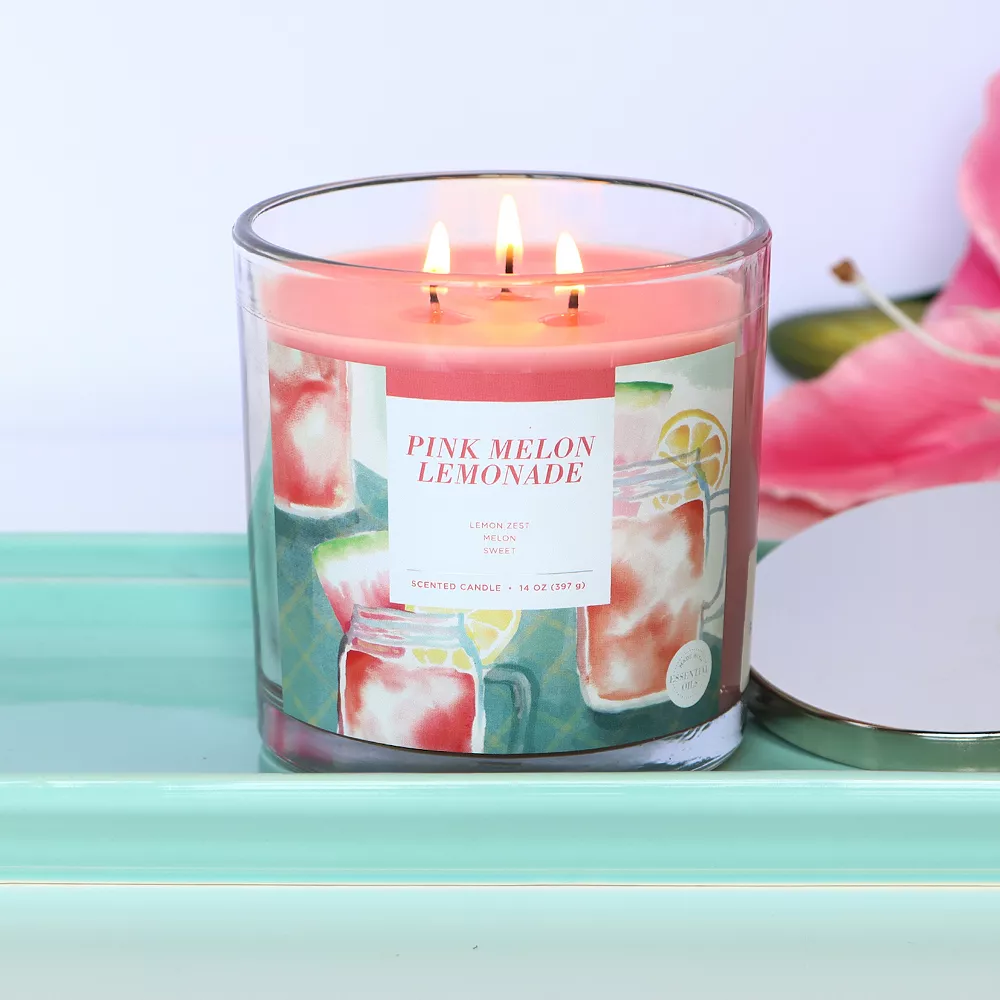 Sonoma Goods For Life® Pink Melon Lemonade 14-oz. Candle Jar 4 Sonoma Goods For Life® Pink Melon Lemonade 14-oz. Candle Jar - Image 2