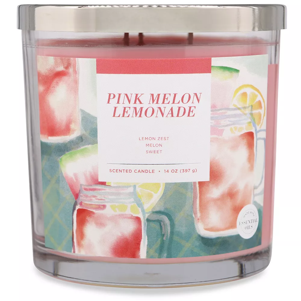 Sonoma Goods For Life® Pink Melon Lemonade 14-oz. Candle Jar 5 Sonoma Goods For Life® Pink Melon Lemonade 14-oz. Candle Jar - Image 3