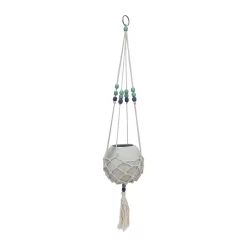 Sonoma Goods For Life® Ceramic & Macrame Hanging Planter