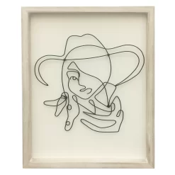 Sonoma Goods For Life® Wire Cowgirl Framed Wall Art