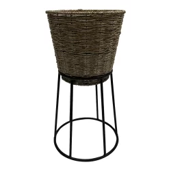 Sonoma Goods For Life® Large Seagrass Planter With Metal Stand
