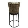 Sonoma Goods For Life® Small Seagrass Planter With Metal Stand