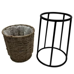 Sonoma Goods For Life® Small Seagrass Planter With Metal Stand -Sonoma Goods For Life 5920620 ALT2