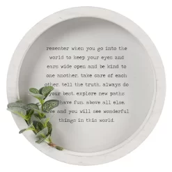 Sonoma Goods For Life® Round Sentiment With Botanical Décor