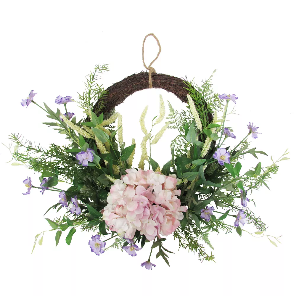 Sonoma Goods For Life® Asymmetrical Artificial Hydrangea Greenery Wreath 3 Sonoma Goods For Life® Asymmetrical Artificial Hydrangea Greenery Wreath