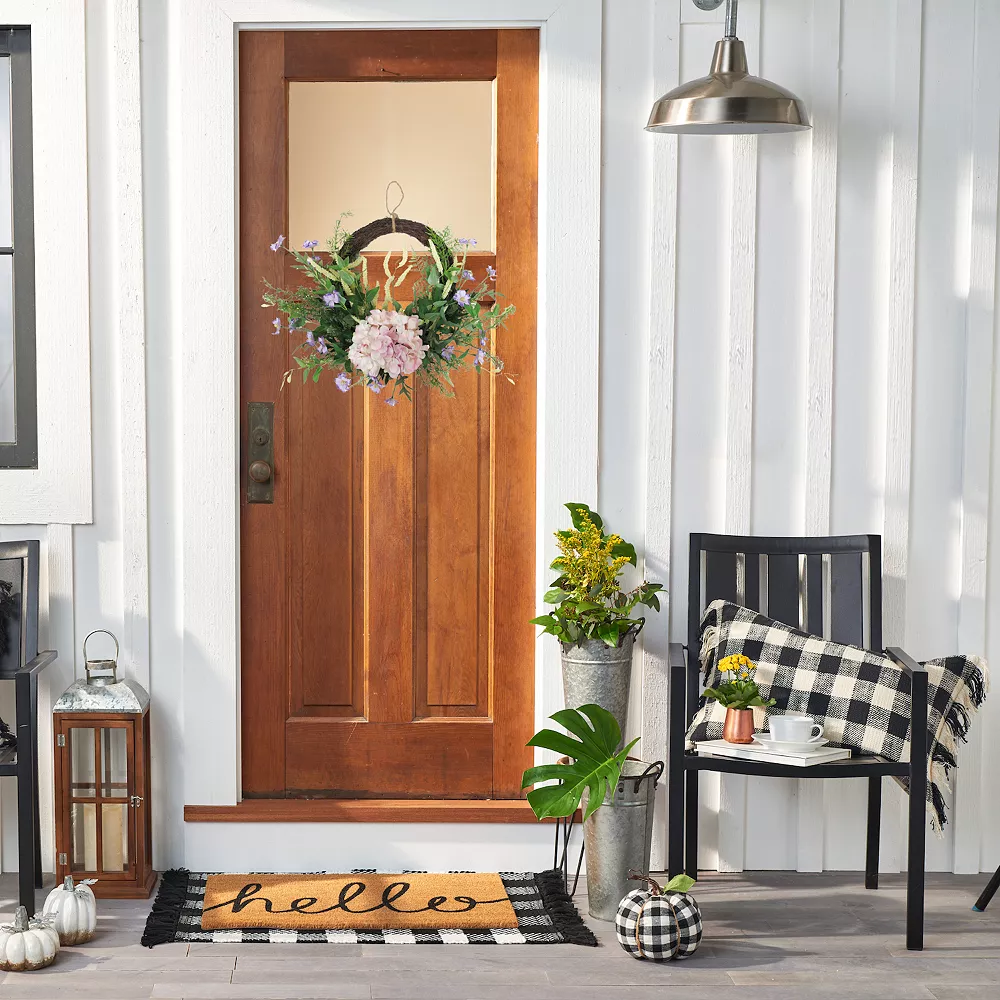 Sonoma Goods For Life® Asymmetrical Artificial Hydrangea Greenery Wreath 4 Sonoma Goods For Life® Asymmetrical Artificial Hydrangea Greenery Wreath - Image 2