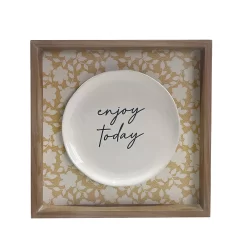 Sonoma Goods For Life® Enjoy Today Plate Framed Wall Art