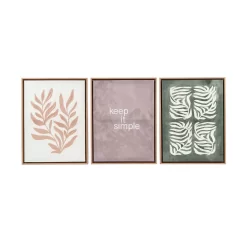 Sonoma Goods For Life® Keep It Simple Leaves Framed Wall Art 3-piece Set