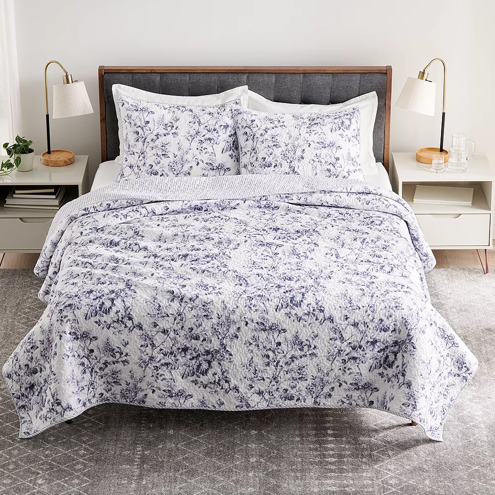 Sonoma Goods For Life® Heritage Reversible Cotton Quilt Or Sham 3 Sonoma Goods For Life® Heritage Reversible Cotton Quilt Or Sham