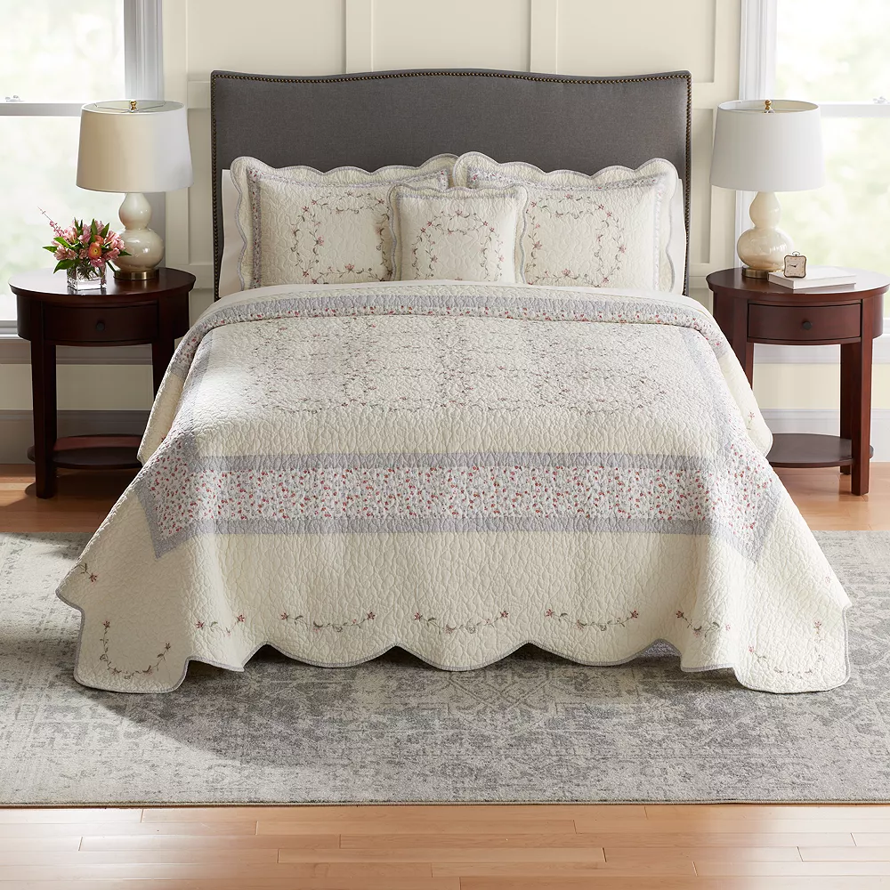 Sonoma Goods For Life® Emma Embroidered Bedspread Or Sham 3 Sonoma Goods For Life® Emma Embroidered Bedspread Or Sham